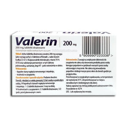 Valerin 200mg, 15 tablets