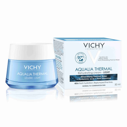 Vichy, Aqualia Thermal, Lekki Krem nawilżający do skóry suchej i normalnej, 50ml