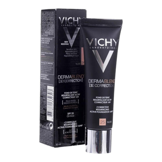 Vichy, Dermablend, podkład wyrównujący powierzchnię skóry 25 Nude, SPF 25, 30 ml