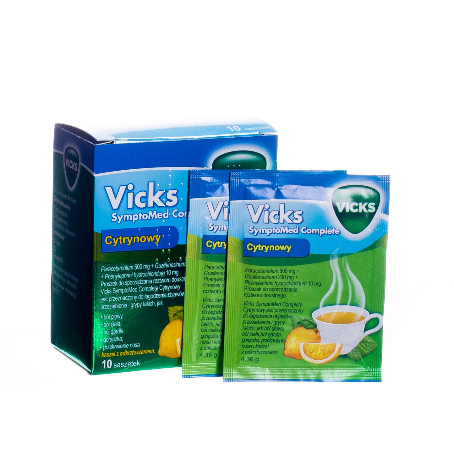 Vicks SymptoMed/AntiGrip Complete Complex, 10 saszetek