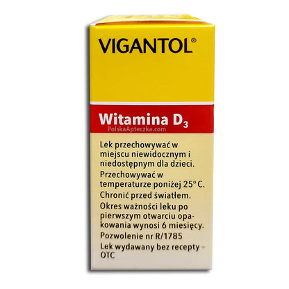 Vigantol, Witamina D3 krople doustne, 10ml