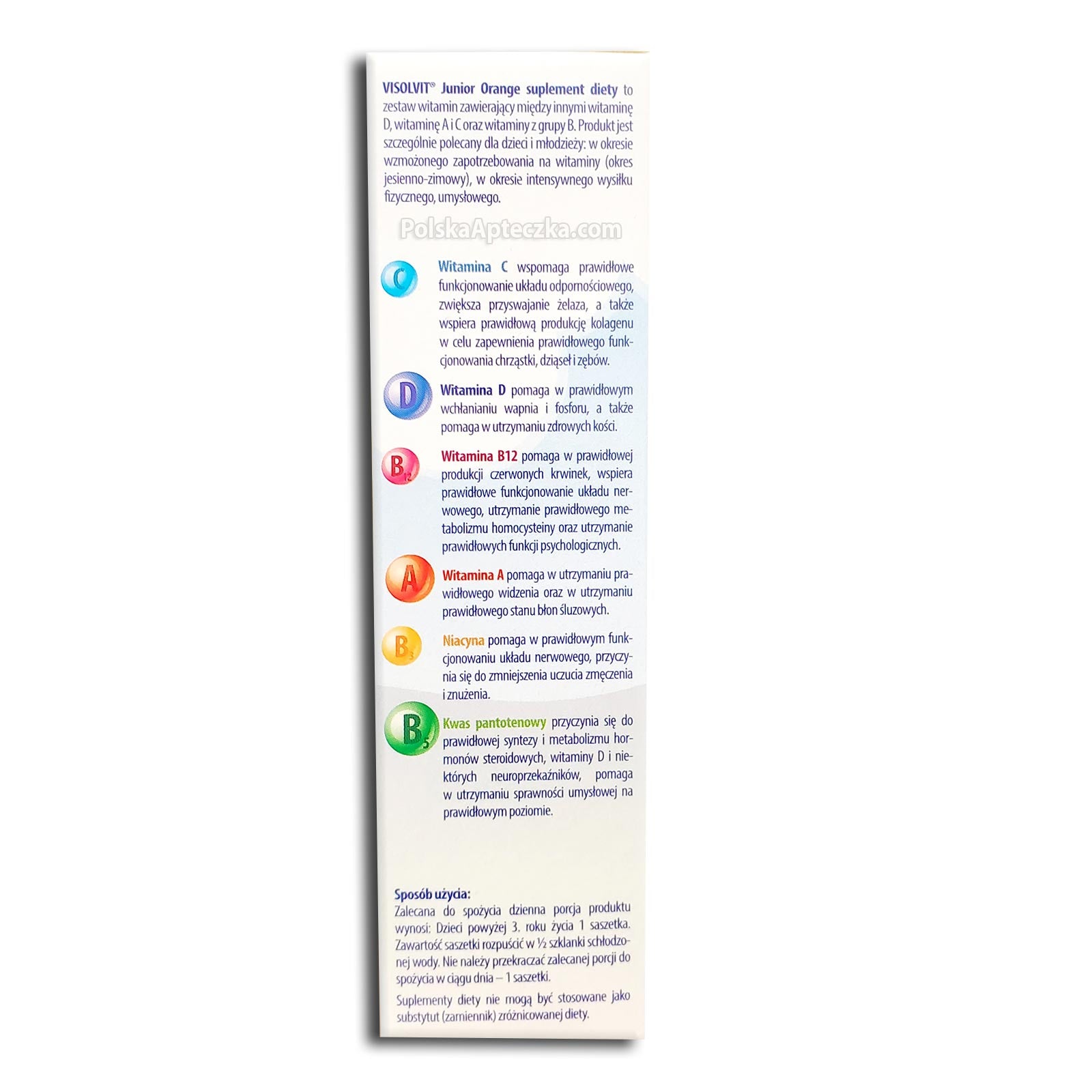 VisolVit Junior Orange, Effervescent Powder, 10 Sachets - Apteczka | Proton Nutrition