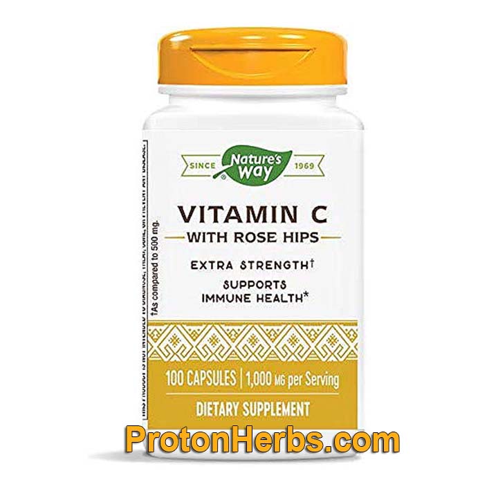 Vitamin C with Rose Hips, 1,000mg, 100s