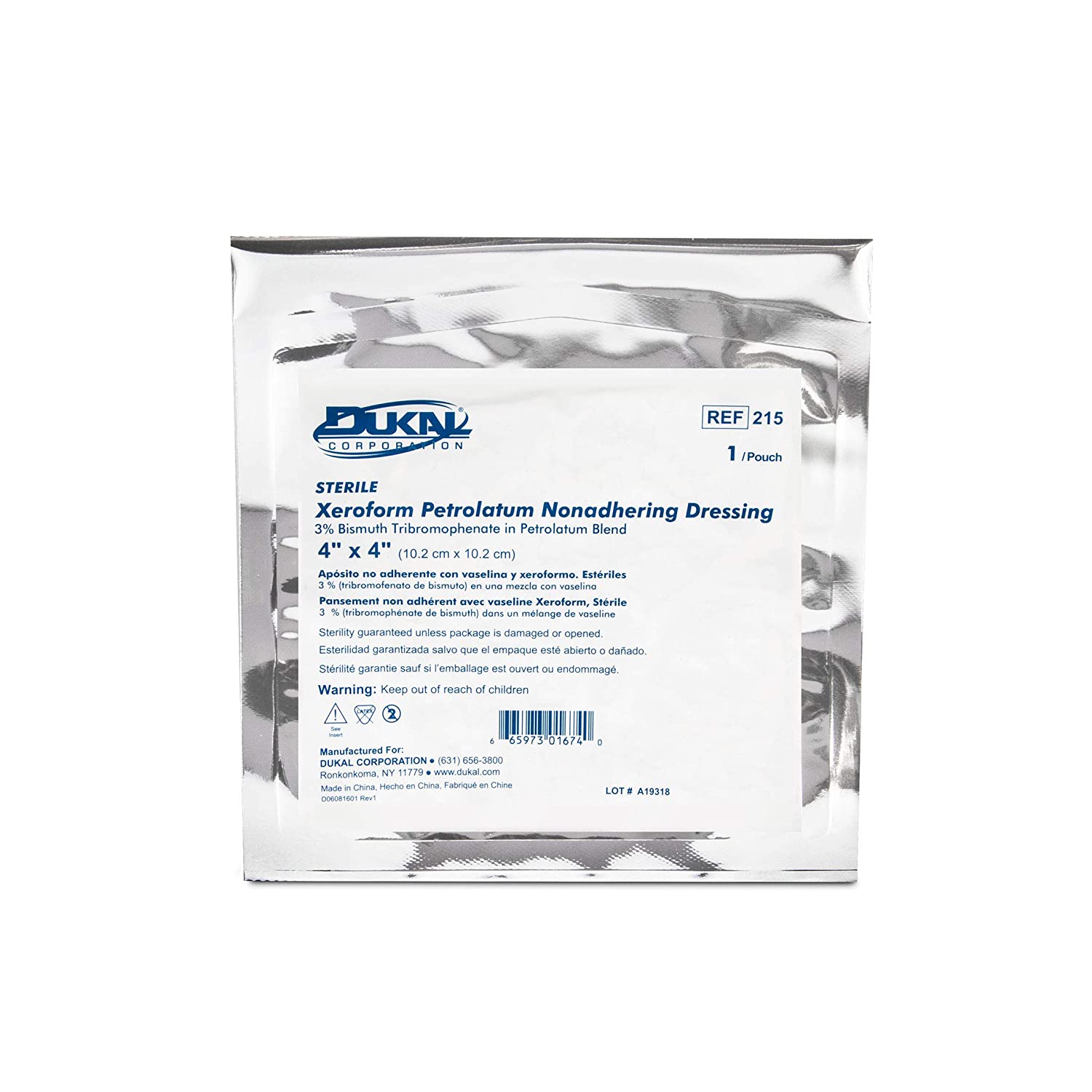 Xeroform Petrolatum Nonadhering Dressing (10.2cm x 10.2 cm), 25 pouche – Apteczka Xeroform Petrolatum Nonadhering Dressing (10.2cm x 10.2 cm), 25 pouche – Apteczka