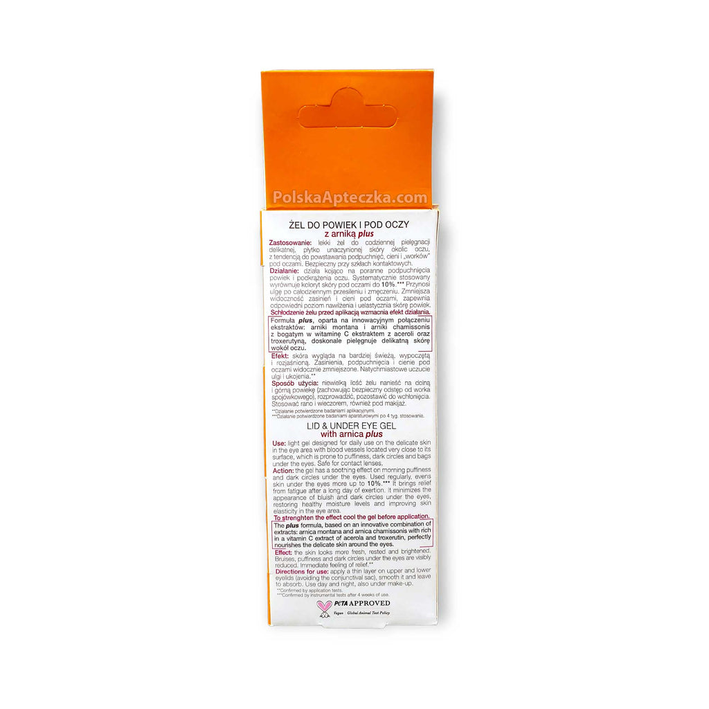 Floslek, żel pod oczy na sińce obrzmienia n arniką, 15 ml