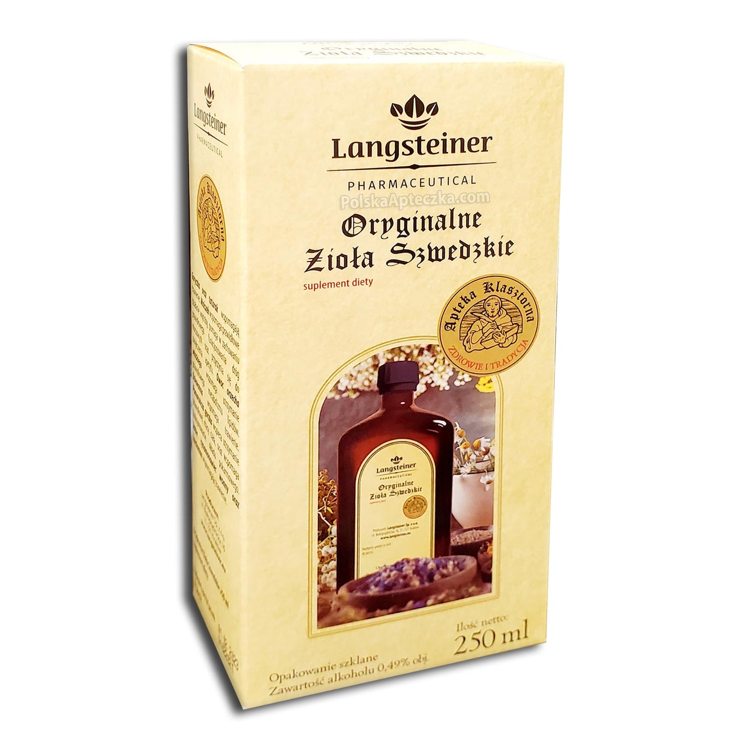 Bitter Oryginalne Zioła Szwedzkie 250ml, Langsteiner